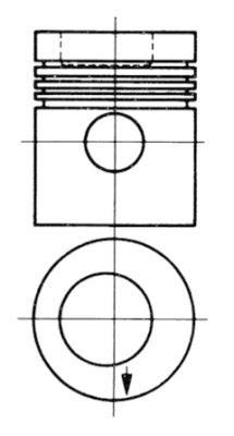 Поршень KOLBENSCHMIDT 93882630
