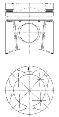 Поршень KOLBENSCHMIDT 94846600