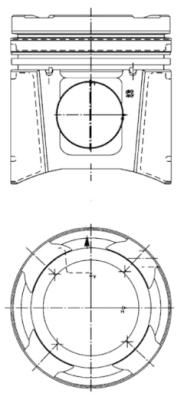 Поршень KOLBENSCHMIDT 99697600
