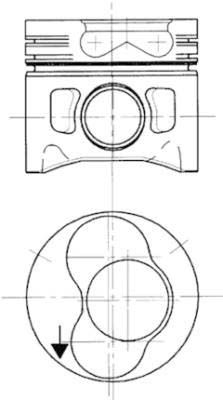 Поршень KOLBENSCHMIDT 99743720