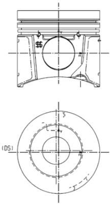 Поршень KOLBENSCHMIDT 99801600