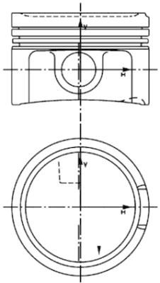 Поршень KOLBENSCHMIDT 99933620