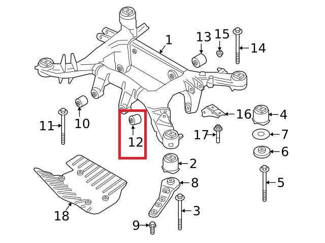 Gummilager
 BMW 33326881781