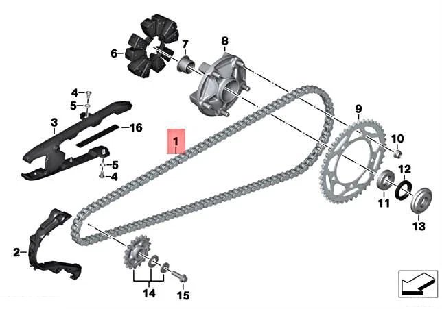 Kette
 BMW 33818522842