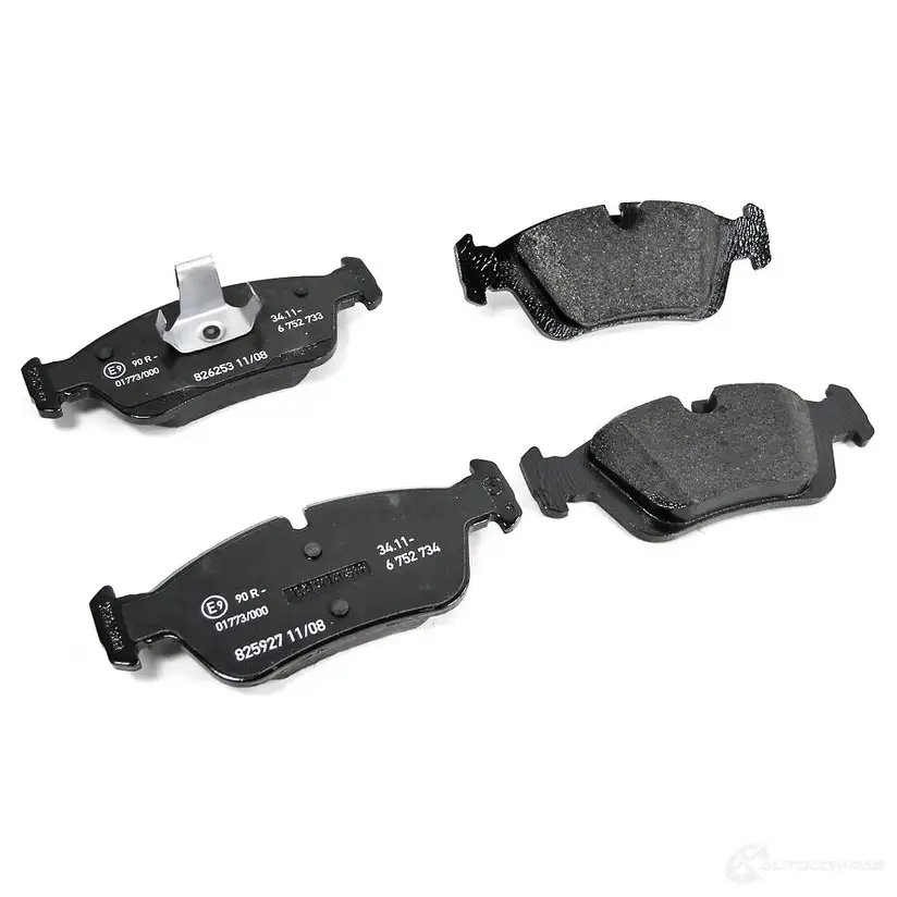 Колодки тормозные передние BMW 34116761244