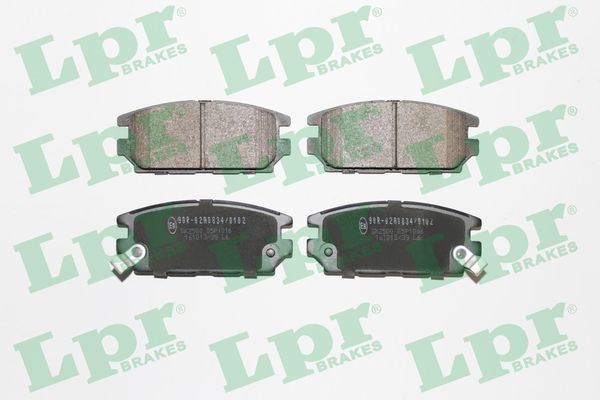 Комплект тормозных колодок, дисковый тормоз LPR 05P1016