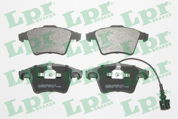 Комплект тормозных колодок, дисковый тормоз LPR 05P1205