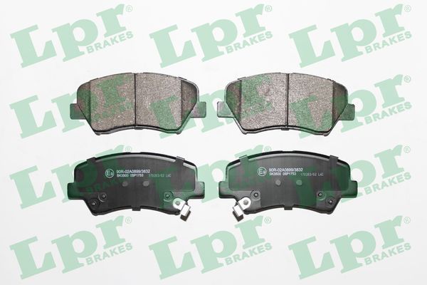 Комплект тормозных колодок, дисковый тормоз LPR 05P1753