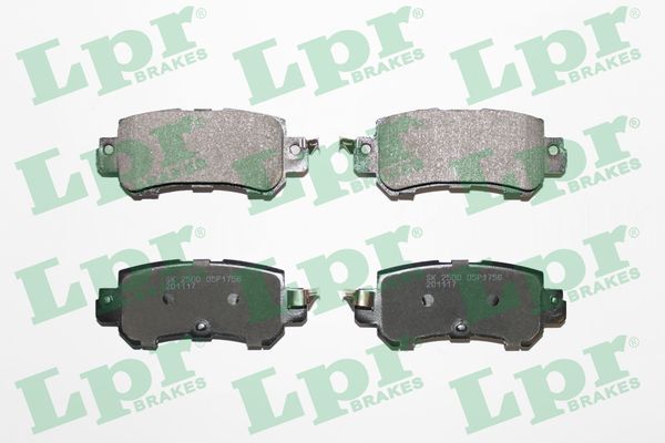 Комплект тормозных колодок, дисковый тормоз LPR 05P1756