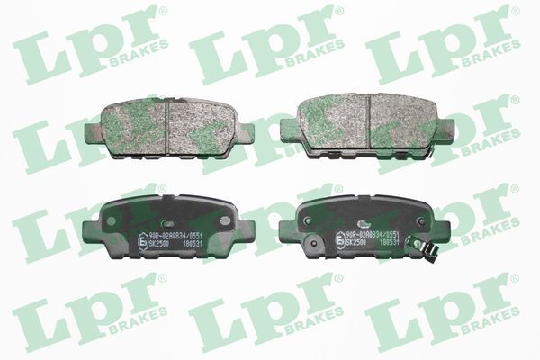 Комплект тормозных колодок, дисковый тормоз LPR 05P1862
