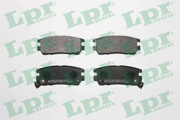 Комплект тормозных колодок, дисковый тормоз LPR 05P518