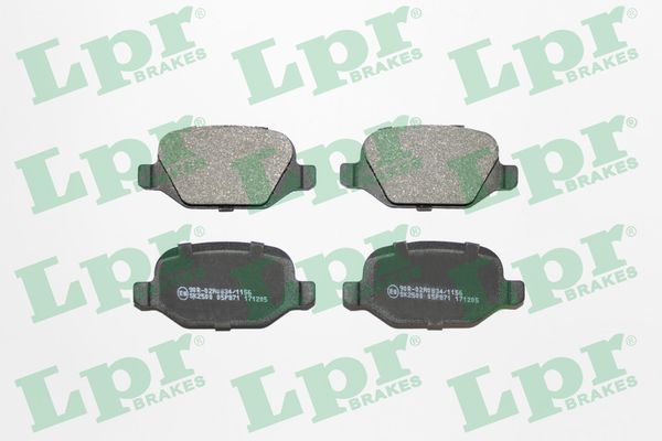 Комплект тормозных колодок, дисковый тормоз LPR 05P871