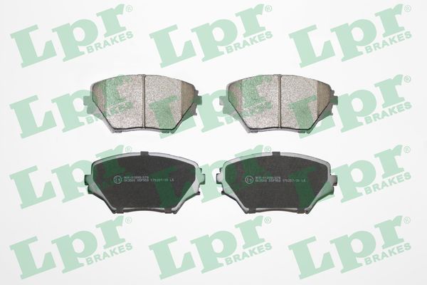 Комплект тормозных колодок, дисковый тормоз LPR 05P958