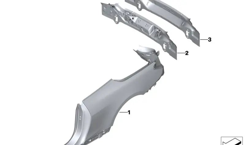 Heckverkleidung Kompl
 BMW 41009854317