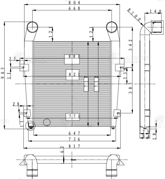 Интеркулер LUZAR LRIC12651