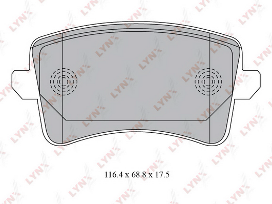 Комплект тормозных колодок, дисковый тормоз LYNX BD1223