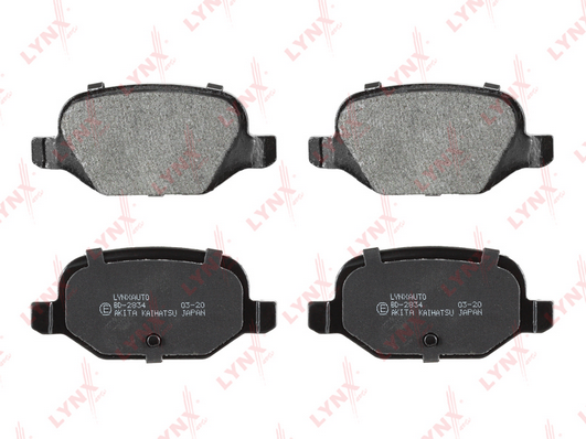 Комплект тормозных колодок, дисковый тормоз LYNX BD2834