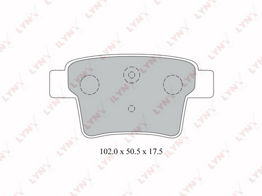 Комплект тормозных колодок, дисковый тормоз LYNX BD3008