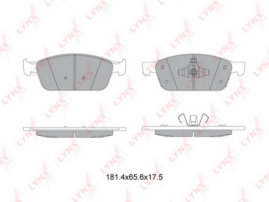 Комплект тормозных колодок, дисковый тормоз LYNX BD3036