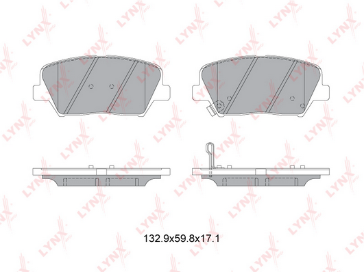 Комплект тормозных колодок, дисковый тормоз LYNX BD3630