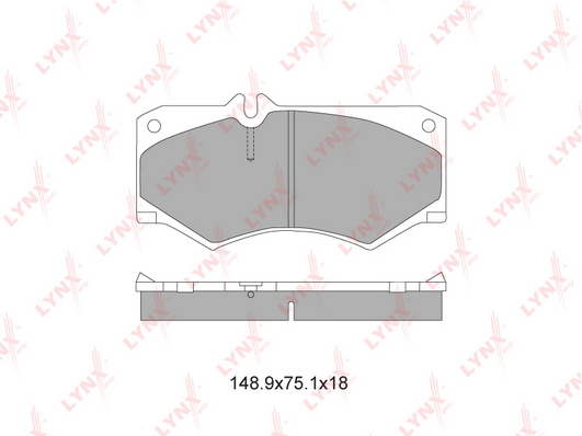 Комплект тормозных колодок, дисковый тормоз LYNX BD5335