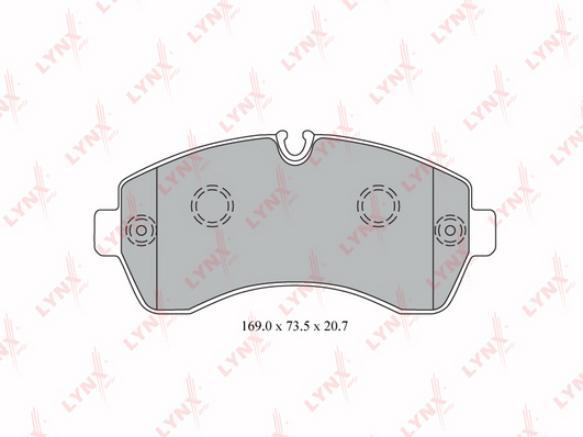 Комплект тормозных колодок, дисковый тормоз LYNX BD5343