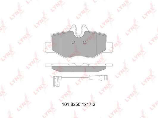 Комплект тормозных колодок, дисковый тормоз LYNX BD5353