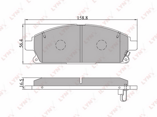 Комплект тормозных колодок, дисковый тормоз LYNX BD5704