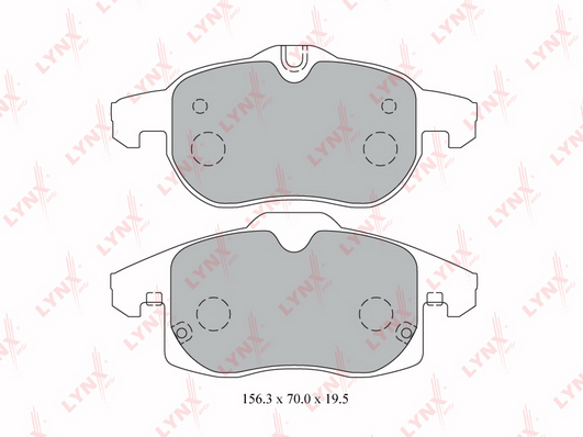 Комплект тормозных колодок, дисковый тормоз LYNX BD5923