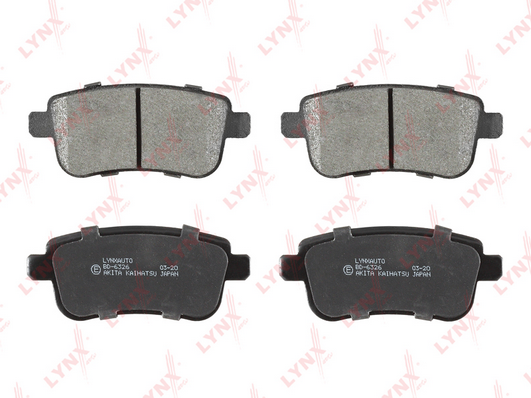 Комплект тормозных колодок, дисковый тормоз LYNX BD6326