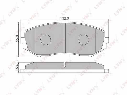 Комплект тормозных колодок, дисковый тормоз LYNX BD7302