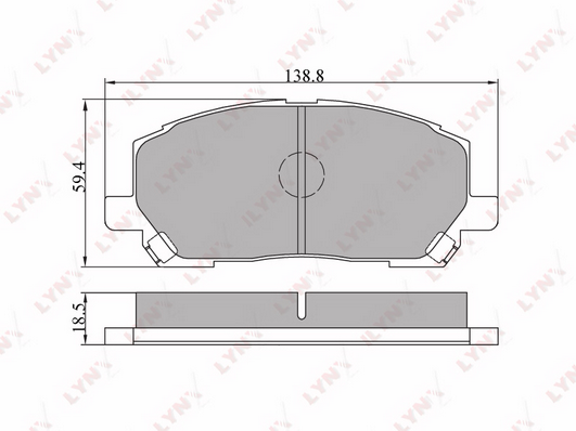Комплект тормозных колодок, дисковый тормоз LYNX BD7506