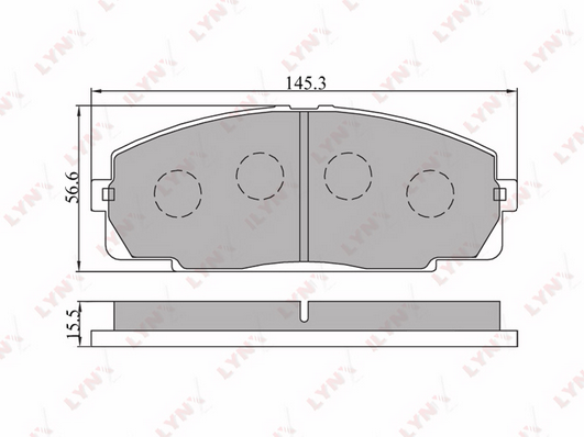 Комплект тормозных колодок, дисковый тормоз LYNX BD7508