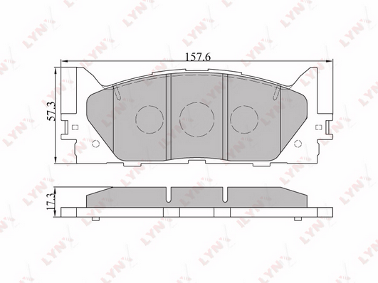 Комплект тормозных колодок, дисковый тормоз LYNX BD7530
