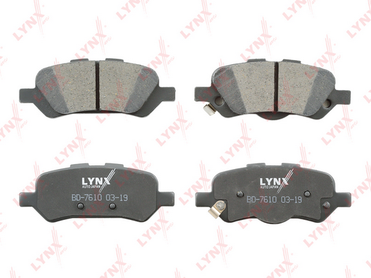 Комплект тормозных колодок, дисковый тормоз LYNX BD7610