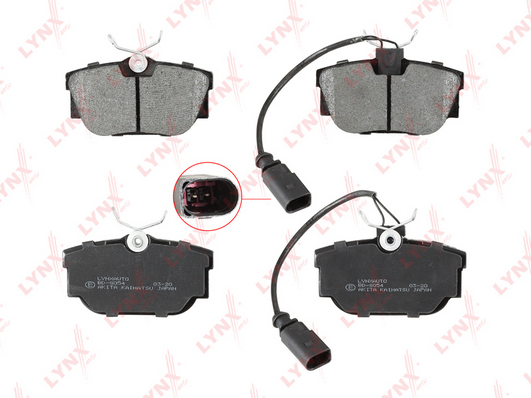 Комплект тормозных колодок, дисковый тормоз LYNX BD8054