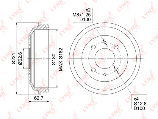 Тормозной барабан LYNX BM1067