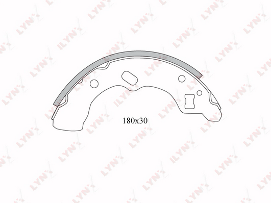 Комплект тормозных колодок LYNX BS5102