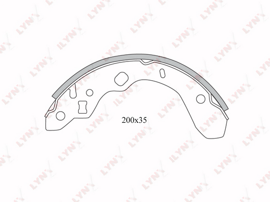 Комплект тормозных колодок LYNX BS5104