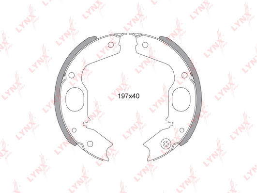 Комплект тормозных колодок LYNX BS5505