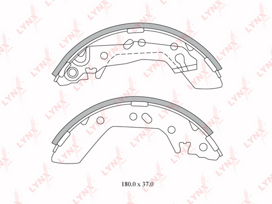 Комплект тормозных колодок LYNX BS6301