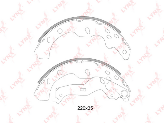 Комплект тормозных колодок LYNX BS7304