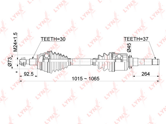 Приводной вал LYNX CD1083