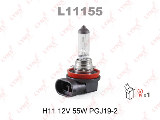 Лампа накаливания, фара дальнего света LYNX L11155