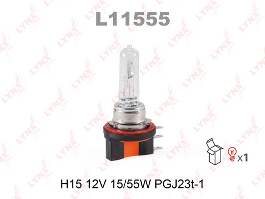 Лампа накаливания, фара дальнего света LYNX L11555