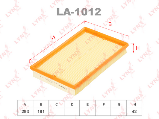 Воздушный фильтр LYNX LA1012