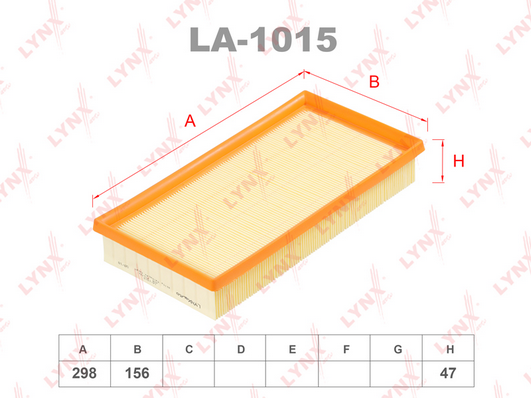 Воздушный фильтр LYNX LA1015