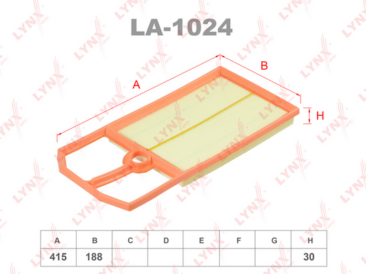 Воздушный фильтр LYNX LA1024