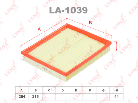 Воздушный фильтр LYNX LA1039
