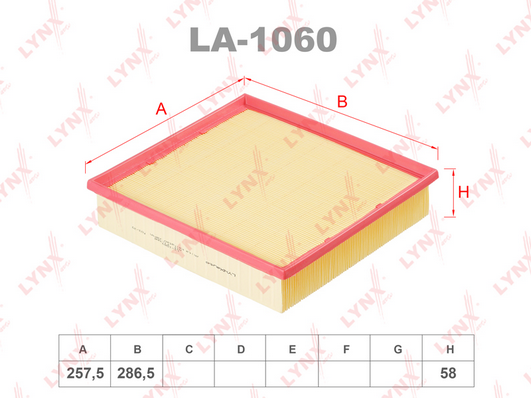 Воздушный фильтр LYNX LA1060
